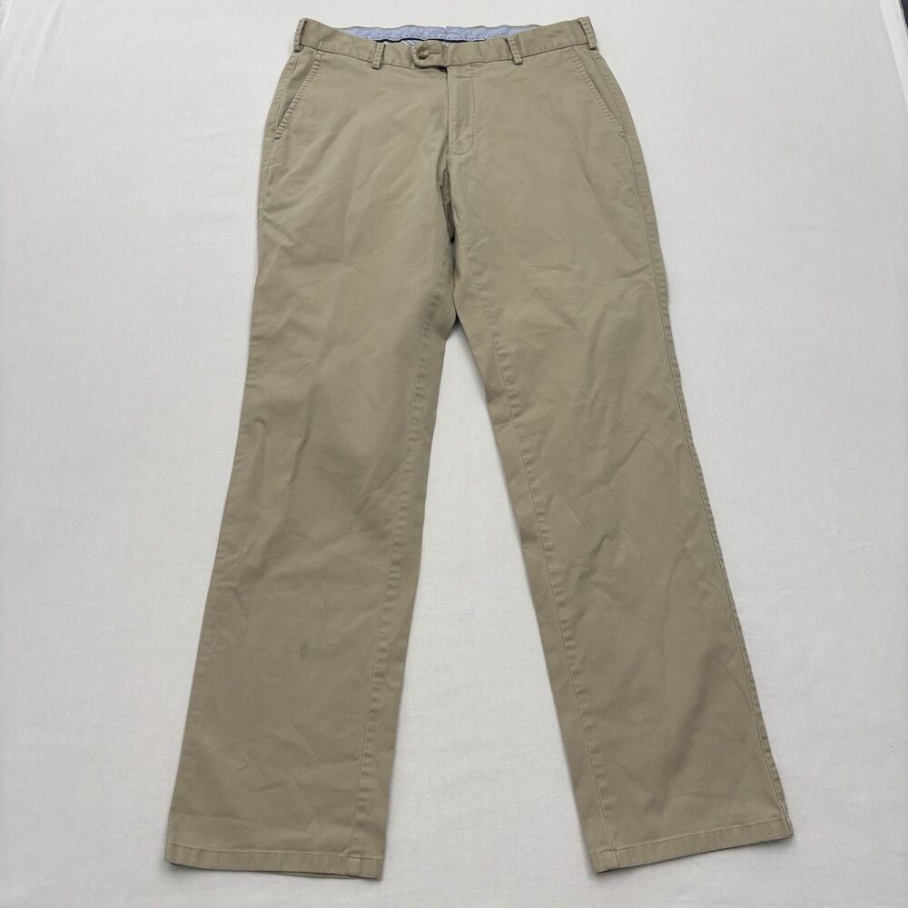 Peter Millar 32x31 Khaki Soft Touch Twill Straight Mens Chino Pants Golf Preppy